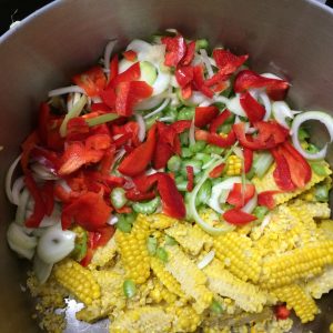 Photo of the ingredients for Grandma Bees Corn Relish