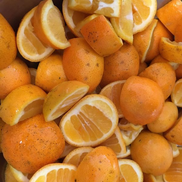 Photo of Seville oranges in preparation